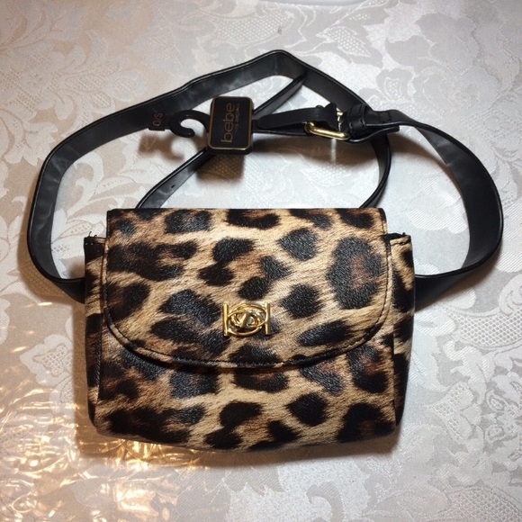 bebe Handbags - NWT Bebe Donna Fanny Pack Leopard